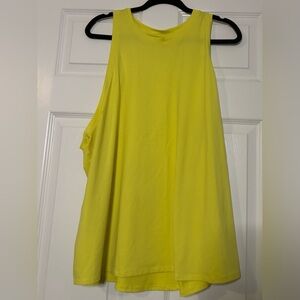 All in Motion Asymmetrical Yellow Sleeveless Tank Top